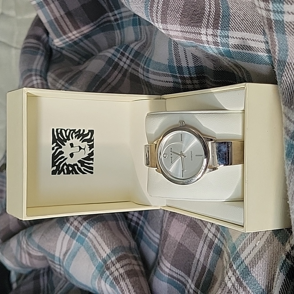 Anne Klein "Diamond" Silver Women's Watch